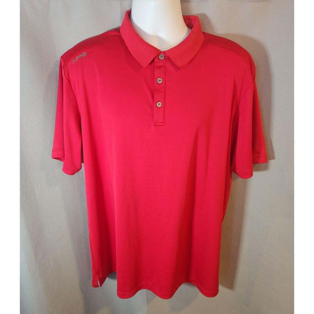 Ping Collection Sensor Cool Performance Golf Activewear Polo‎ Shirt Men XL Red